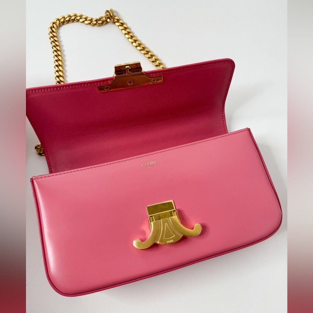 Celine Triomphe Claude - Pink with COA - Picture 7 of 11
